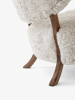 &Tradition Wulff Lounge Chair ATD2 fåtölj Oljad valnöt-Moonlight
