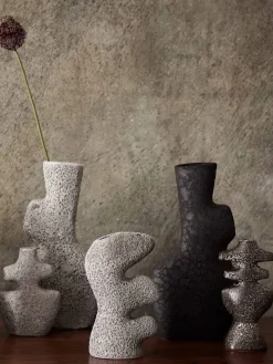 Ferm Living Yara ljusstake medium Grey Pumice