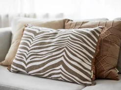 Online Classic Collection Zebra kudde 40x60 cm Simply taupe (beige)